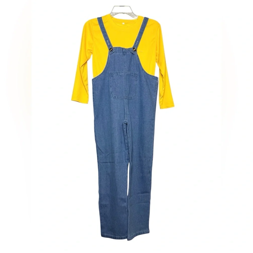New! Kids minion costume base cosplay 9-10